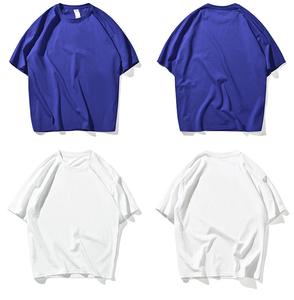 Camiseta personalizada de algodón 100% para hombre, Camiseta de calidad con cuello redondo en blanco, ropa de calle con hombros caídos, camiseta de gran tamaño para hombre - Product Image 6