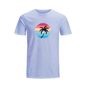 เสื้อเจอร์ซีย์ผ้าคอตตอน100% สำหรับผู้ชายผ้าพิมพ์ลายสกรีน DTF DTG แบบกำหนดเองระบายอากาศได้ดีแห้งเร็ว - Product Image 1