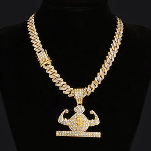 Pendentif glamour en argent sterling 925 avec diamant taillé Leb Grown VVS Clarity Passes Diamond Tester Party Occasions - Product Image 1