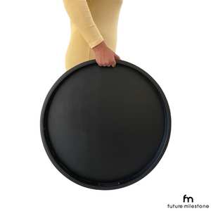 Vajilla decorativa rectangular de madera maciza Real Natural para servir fruta, plato de postre, bandeja para servir café, bandeja para servir café - Product Image 3