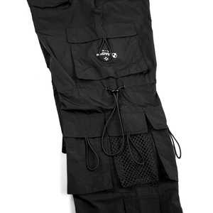 Pantalones Cargo Clásicos de Nailon con Ajuste de Cordón en Rodilla y Cintura, Sensación Relajada, Pantalones Cargo de Estilo Urbano con Múltiples Bolsillos - Product Image 5