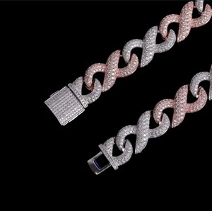 สร้อยคอเพชรโมอิสโซ่สไตล์คิวบาสำหรับนักสะสมสินค้าหรูหราและผู้ที่ชื่นชอบเครื่องประดับ - Product Image 2