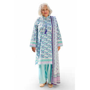 ชุดผ้าชีฟองพิมพ์ลาย 3 ชิ้น รุ่น CL-62086 B ตกแต่งด้วยลูกไม้ สำหรับใส่ในชีวิตประจำวัน พร้อมผ้าคลุมไหล่ - Product Image 6