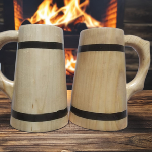 Tazas de Café y Té de Madera de Acacia, Artesanía India, Diseño Sólido, Hechas a Mano, Aptas para Lavavajillas - Product Image 6