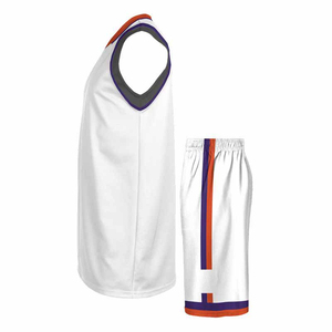 Uniforme de baloncesto barato, conjuntos de uniformes de baloncesto personalizados para hombres, poliéster, retroceso profesional, uniforme transpirable de secado rápido - Product Image 3