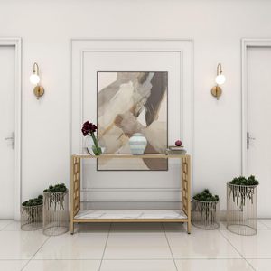 Mesa de metal elegante para el hogar con diseño elegante, ideal para sala de estar, oficina y restaurante, uso interior - Product Image 6