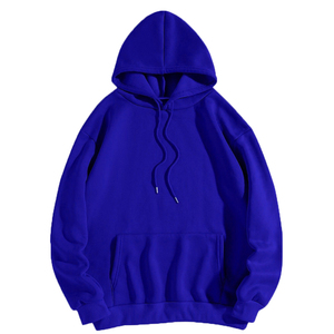 Sweat à capuche en molleton de coton 350 pour homme avec logo personnalisé, chaud, uni, à capuche, vêtements de grande taille, pull avec poche kangourou - Product Image 6