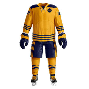 Conjuntos de Uniformes de Hockey sobre Hielo para Hombre, Cómodos, Hechos en Pakistán, 100% Poliéster, de Alta Calidad, Secado Rápido, Transpirables y Ecológicos - Product Image 1