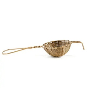 Colador de té de Metal tejido a mano de alta calidad con té suelto con acabado dorado para utensilios de cocina para el hogar y el Hotel, herramientas de té - Product Image 1