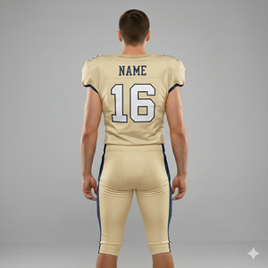 Maillot de football en polyester respirant avec impression numérique de logo de designer, uniforme de football américain, kits personnalisés, sangle courte réglable - Product Image 2