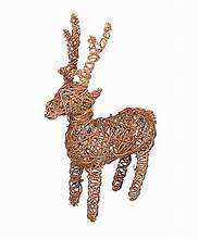 ORNAMENTO DE CIERVO DE MIMBRE DE BAMBÚ ARTESANAL PARA ESPACIO DE VIDA LIMPIO - Product Image 2