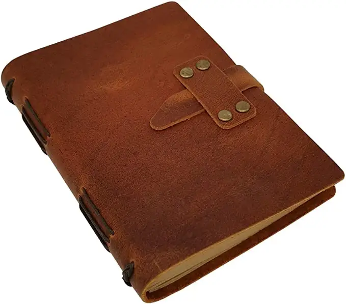Venda quente De Couro Nota Capa De Livro Retro Notebooks Escrevendo Almofadas Capa De Couro Real Portátil Notebook