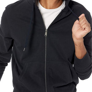 Vente en gros de sweats à capuche pour hommes en polaire entièrement personnalisés, avec fermeture éclair, poche, design de haute qualité, confortables - Product Image 3