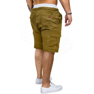 Pantalones Cortos Cargo de Pana para Hombre, Color Sólido, con Logotipo Personalizado, 100% Algodón, Resistentes al Viento, Estilo Urbano - Product Image 3