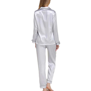 Nouvelle collection automne 2026 : Chemises de nuit en satin de soie unie pour femme, 1 pièce, vêtements de nuit confortables avec logo frontal - Product Image 6