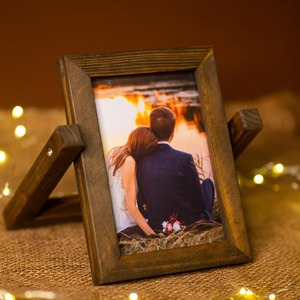 Marco de Fotos de Bambú Tallado a Mano de Diseño, Ecológico, con Impresión UV, Colección Antigua, Regalos de Bautizo, Nuevo - Product Image 5