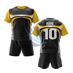 Custom Rugby Uniform Set Breathable Quick Dry <b>Jersey</b> And <b>Shorts</b> For Men <b>Women</b> Team Wear Training Matchwear OEM Available - Product Image 3