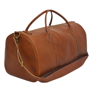 Sac de voyage vintage en cuir personnalisé, unisexe, de haute qualité, pour le sport, avec fermeture à glissière, sac à bandoulière tendance - Product Image 1