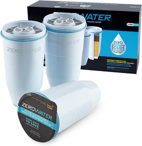 Filtres à eau de remplacement officiels ZeroWater, lot de 3, réduction des PFOA et PFOS, cartouches de filtration à 5 étapes - Product Image 1
