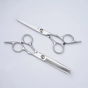 Ciseaux de coupe de cheveux professionnels ciseaux de cheveux coiffeur ciseaux de coiffure bord rasoir lames tranchantes ciseaux de coupe de cheveux pour hommes femmes - Product Image 2