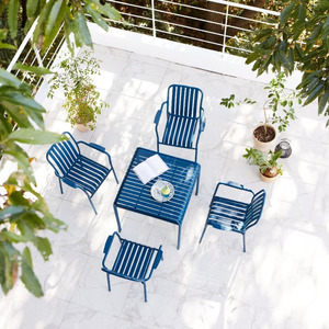 Vente en gros de chaises de loisirs confortables pour café et jardin en métal ensemble de meubles de patio extérieur - Product Image 4