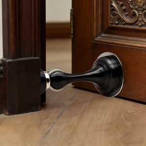 Butée de porte magnétique en acier inoxydable, support de porte, quincaillerie pour porte en bois domestique - Product Image 5