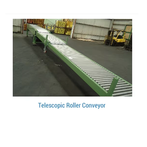 Chargement automatisé déchargeant et manipulant d'emballage Équipement télescopique de rendement optimum de convoyeur de rouleau pour l'écoulement matériel lisse - Product Image 2