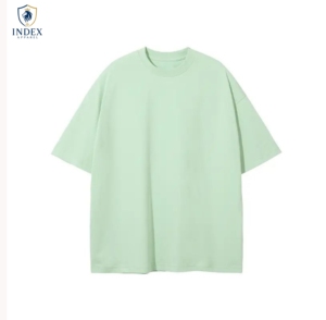 Camiseta de algodón de color liso para hombre, cuello redondo, manga corta, ajuste holgado informal, longitud regular, de Index Apparel - Product Image 1