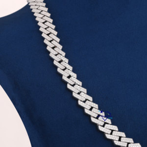 Top Quality 10 MM Iced Out Hip Hop Miami Cuban Chain 925 Sterling <b>Silver</b> Round Cut Moissanite <b>Diamond</b> <b>Necklaces</b> - Product Image 4