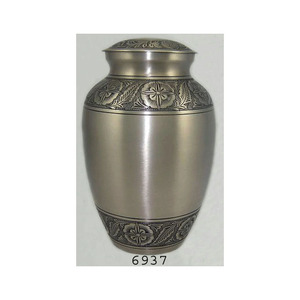 Urne de crémation en laiton urnes commémoratives de couleur émaillée rose souvenir en métal de taille personnalisée pour les cendres humaines - Product Image 3