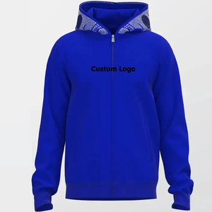Sudadera con capucha con cremallera para hombre Sudadera con capucha ligera Chaquetas con Kanga Mujeres Hombres Cremallera completa sobre la cara Sudadera con capucha de gran tamaño - Product Image 2