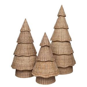 Figura Decorativa para Árbol de Navidad, Hecha a Mano con Mimbre, Adorno Navideño Rústico, Ecológico y Festivo, Decoración Vietnamita - Product Image 6
