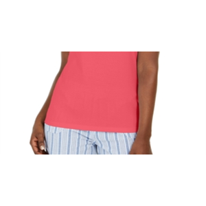 Karen Scott Top corto da donna casual con borchie e scollo a cuore, traspirante, senza spalline, colore corallo, taglia unica (XS) - Product Image 3