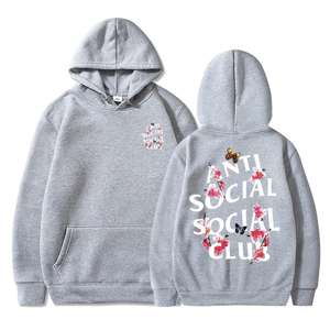 Sudaderas con capucha térmicas de manga larga de algodón 100% con estampado personalizado para hombre y mujer, Jersey a prueba de viento, sudadera de invierno con capucha y bolsillo - Product Image 2