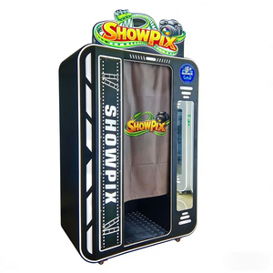 custom logo retro wooden photo booth machine instant print selfie machine - Product Image 1