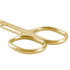 Full Gold Cuticle <b>Nail</b> <b>Scissors</b> German Stainless Steel Extra Fine Point 3.5" Manicure <b>Scissors</b> <b>for</b> Beauty - Product Image 4