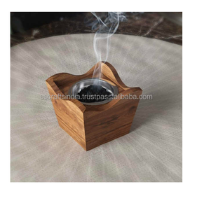 Modern Madkhan Acacia Bakhoor Incense Burner with Simple Design <b>Ramadan</b> & Eid <b>Mubarak</b> <b>Gift</b> Boxed Lavender Scent - Product Image 5