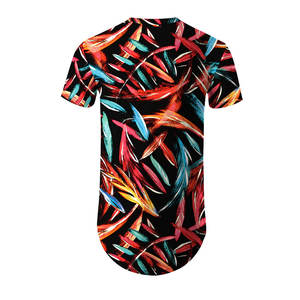 Camiseta Sublimada Personalizada para Hombre |   Camiseta Deportiva de Color Sólido Tropical |   Spandex/Poliéster de Secado Rápido y Transpirable al por Mayor - Product Image 2