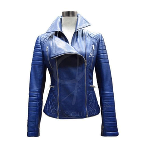 Veste en cuir de peau de mouton pour femmes de haute qualité avec manches longues traitement tricoté meilleure vente de marque privée - Product Image 1
