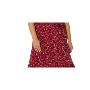 ชุดเดรสทำงานสำหรับสุภาพสตรี Leota รุ่น Kelly คอเหลี่ยม ความยาวระดับเข่า ชายระบาย ระบายอากาศได้ดี ไซส์ 3X สีแดง Kiss Kiss Rouge - Product Image 3