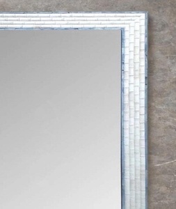 Espejo de pared con incrustaciones de fregona de hueso hecho a mano de estilo moderno, conjunto de chips de hueso con incrustaciones de resina en varios colores personalizados para fines decorativos - Product Image 1