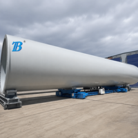 Chariot de transfert hydraulique 200 tonnes 2026 avec roues en caoutchouc et contrôle de vitesse VFD pour la manutention de tours éoliennes, de pipelines et de récipients sous pression