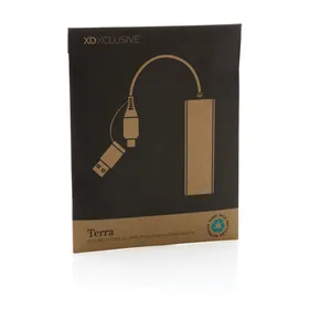 Hub USB Ecologico RCS in Materiale Riciclato, Gadget Promozionale per Pubblici Attenti all'Ambiente - Product Image 4