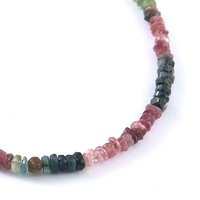 Bracelet en pierres naturelles de guérison de 3 mm, multi-tourmaline, micro-facettes, bijoux pour femmes, bracelets en pierres précieuses, vente en gros