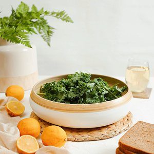 Cuencos de fruta de bambú hilado artesanal/cuencos de bambú para servir/cuencos de madera de bambú ligeros para comida ensaladeras de Bambo - Product Image 1