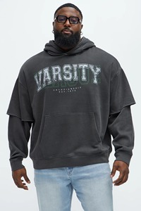 OEM Wholesale Custom Printed Knitted Pullover Acid Wash Hoodie for Men Baggy screen printed Oversized Hoodies - Product Image 2