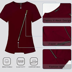 Traje de enfermería hecho a medida, conjunto de bajo precio, mejor venta, conjunto de traje de enfermería para Hospital, conjunto de mujer - Product Image 4