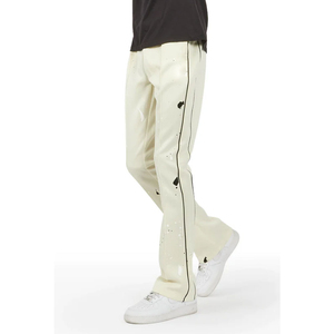 Pantalones de chándal acampanados de cintura alta Pantalones de chándal estampados de diseño de estilo informal unisex hechos en Pakistán - Product Image 3