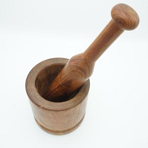 Hermoso mortero y Maja de madera en tamaños personalizados, mortero y Maja de madera artesanal, mortero y Maja de madera al por mayor - Product Image 2