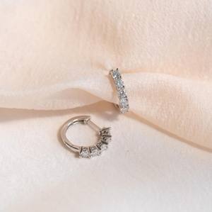 Pendientes de Lujo Lurba Jewels de Oro Blanco Sólido de 10K con Certificado IGI, Diamante Cultivado en Laboratorio de Corte Brillante de 1 Ct, Regalo de Boda para Mujer - Product Image 1